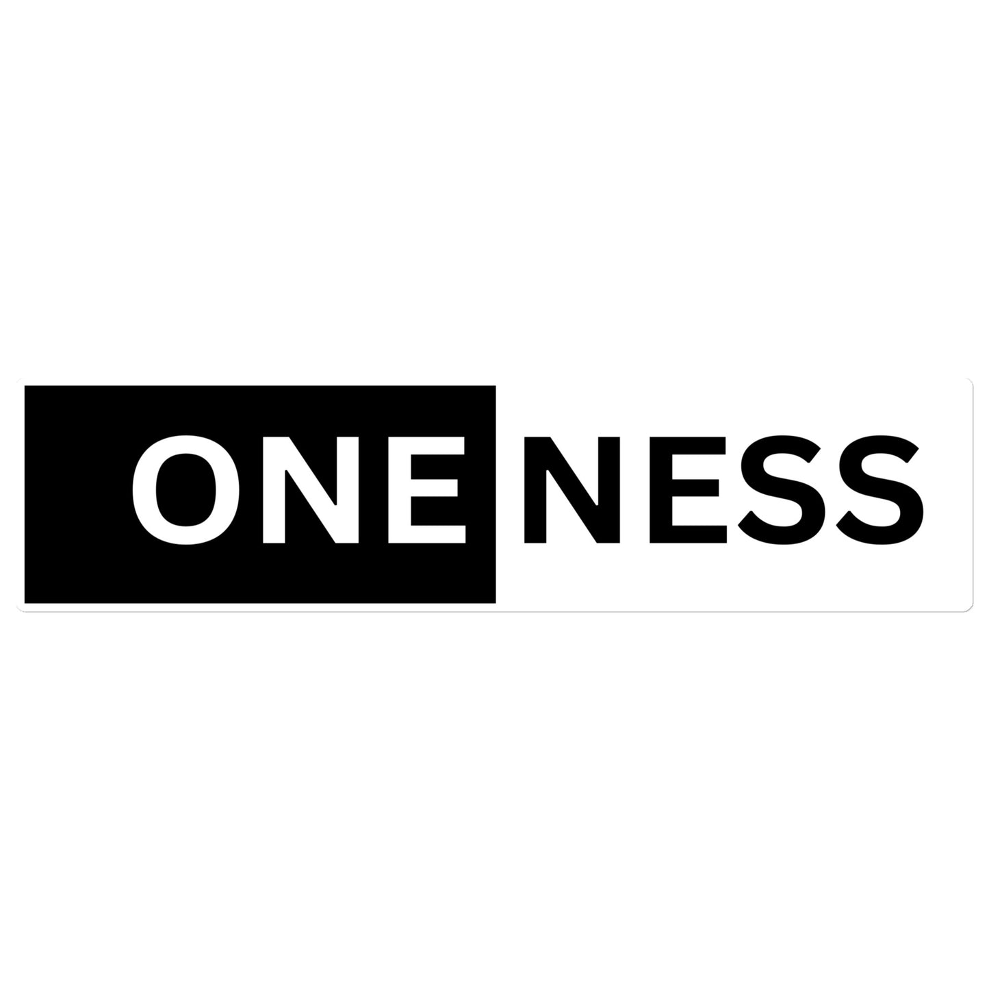 Oneness is Both Dark and Light - Bumper Sticker